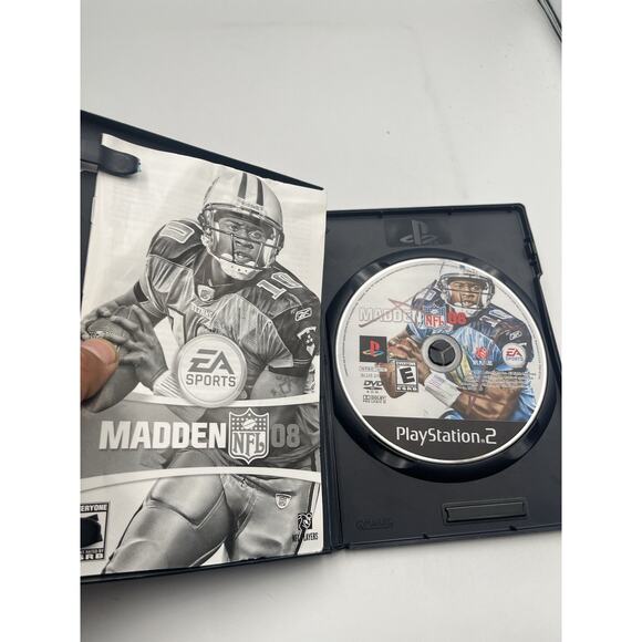 Madden NFL 08 (Sony PlayStation 2, 2007) Complete CIB Manual PS2 Tested - Picture 3 of 5